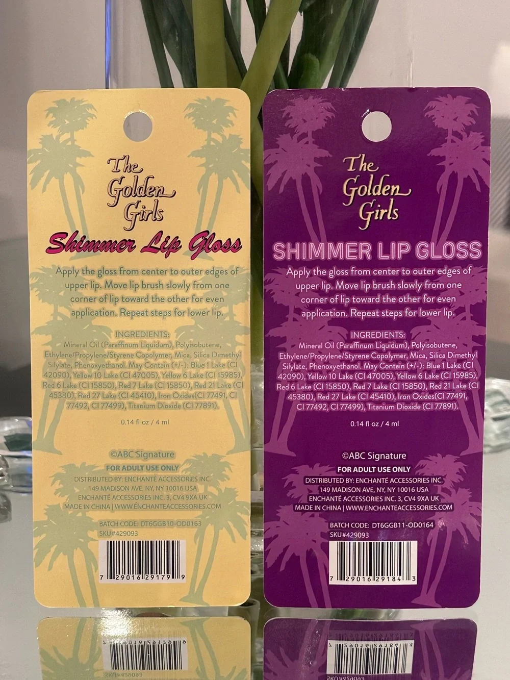 Golden Girls Complete 6pc Lip Gloss Set Sophia Rose Blanche Dorothy NWT Sealed